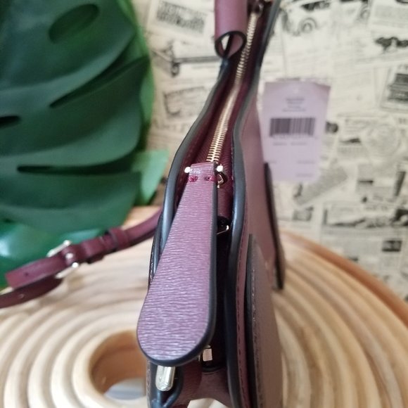 Kate Spade Cherrywood Brown Pup Floral Crossbody - Picture 2 of 10